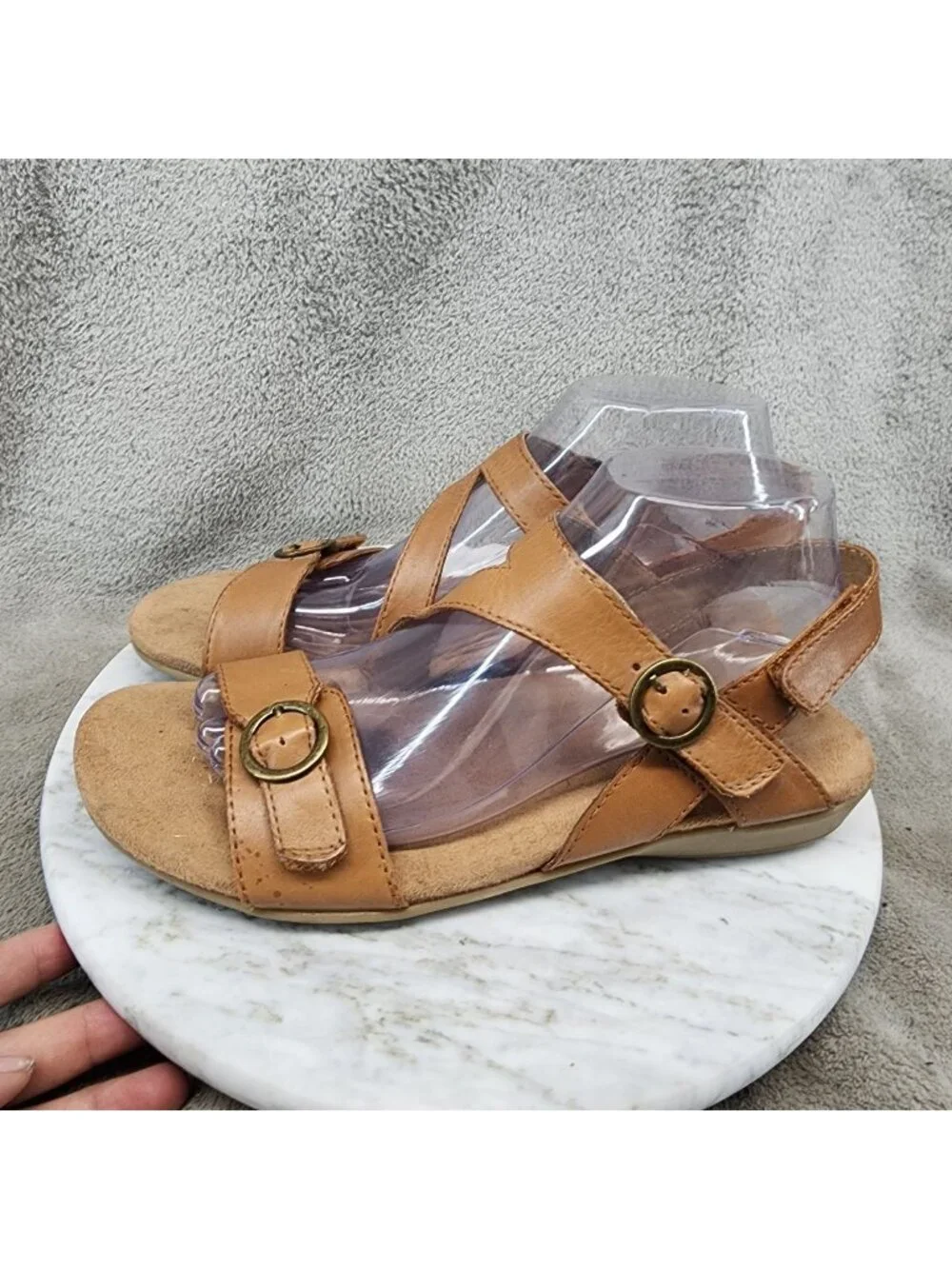 Earth Origins Sandals Womens Size 9 Brown Leather Beck Sandals *Read*